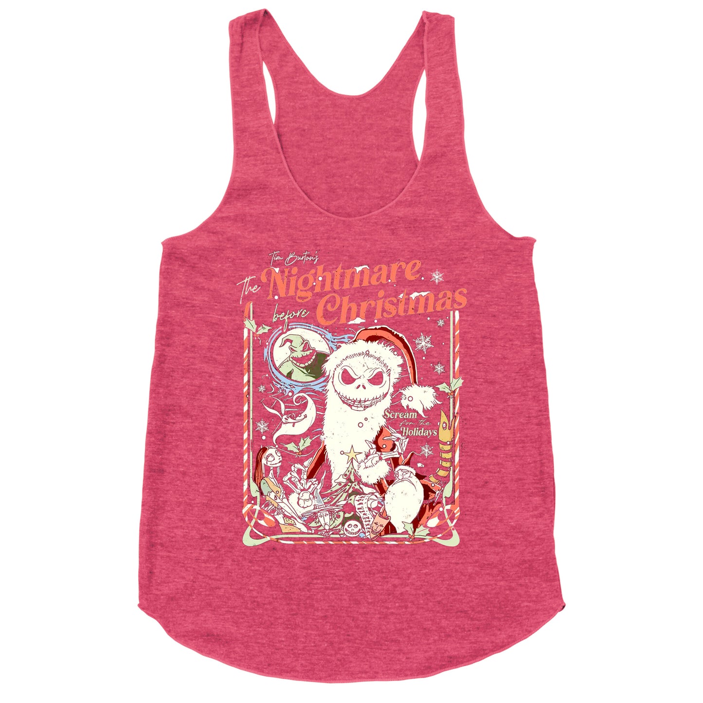 Nightmare Before Christmas Vintage Racerback Tank