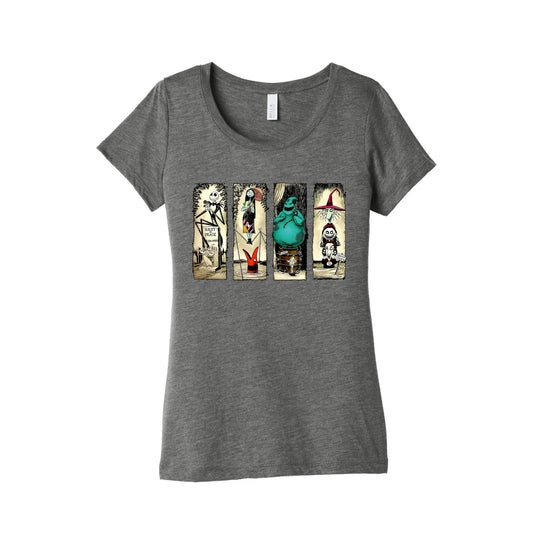 Nightmare Before Christmas Womens Triblend Tee