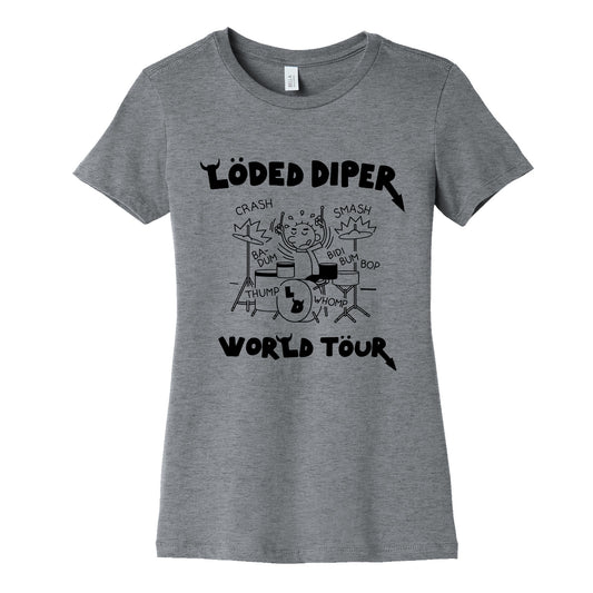 Loded Diper World Tour Womens Cotton Tee
