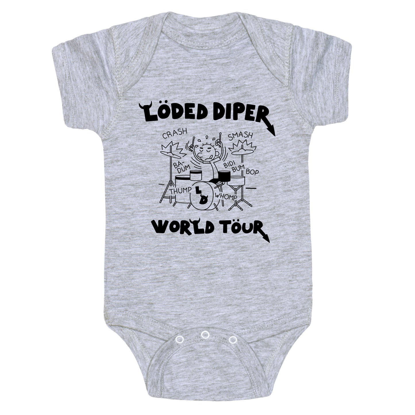 Loded Diper World Tour Baby One-Piece