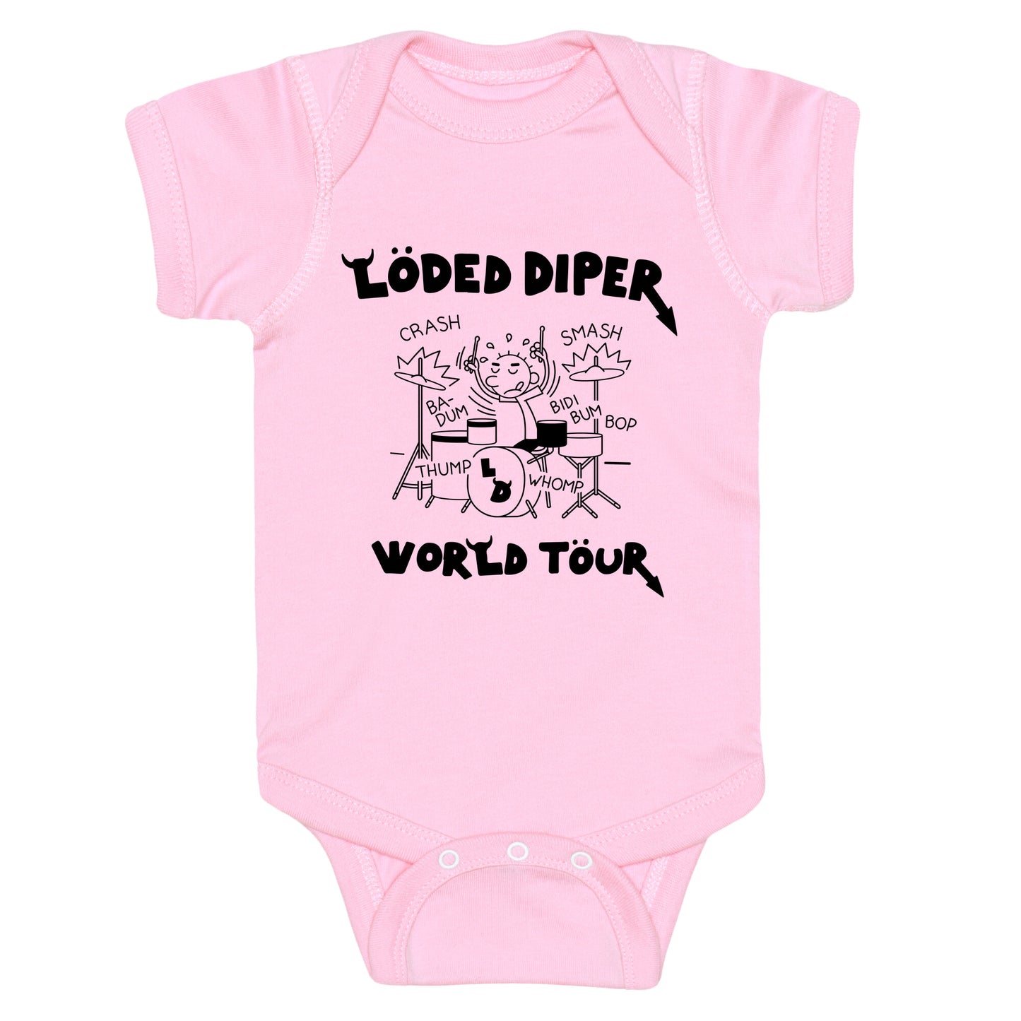 Loded Diper World Tour Baby One-Piece