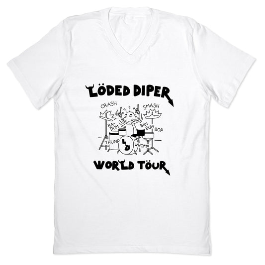 Loded Diper World Tour V-Neck