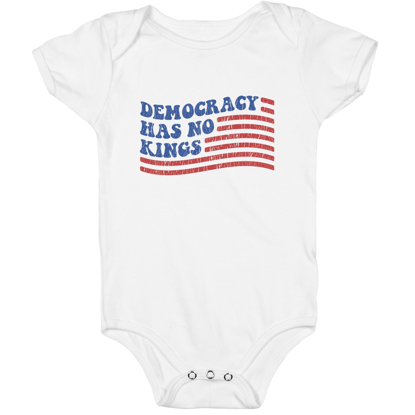 Democracy Has No Kings Baby One-Piece