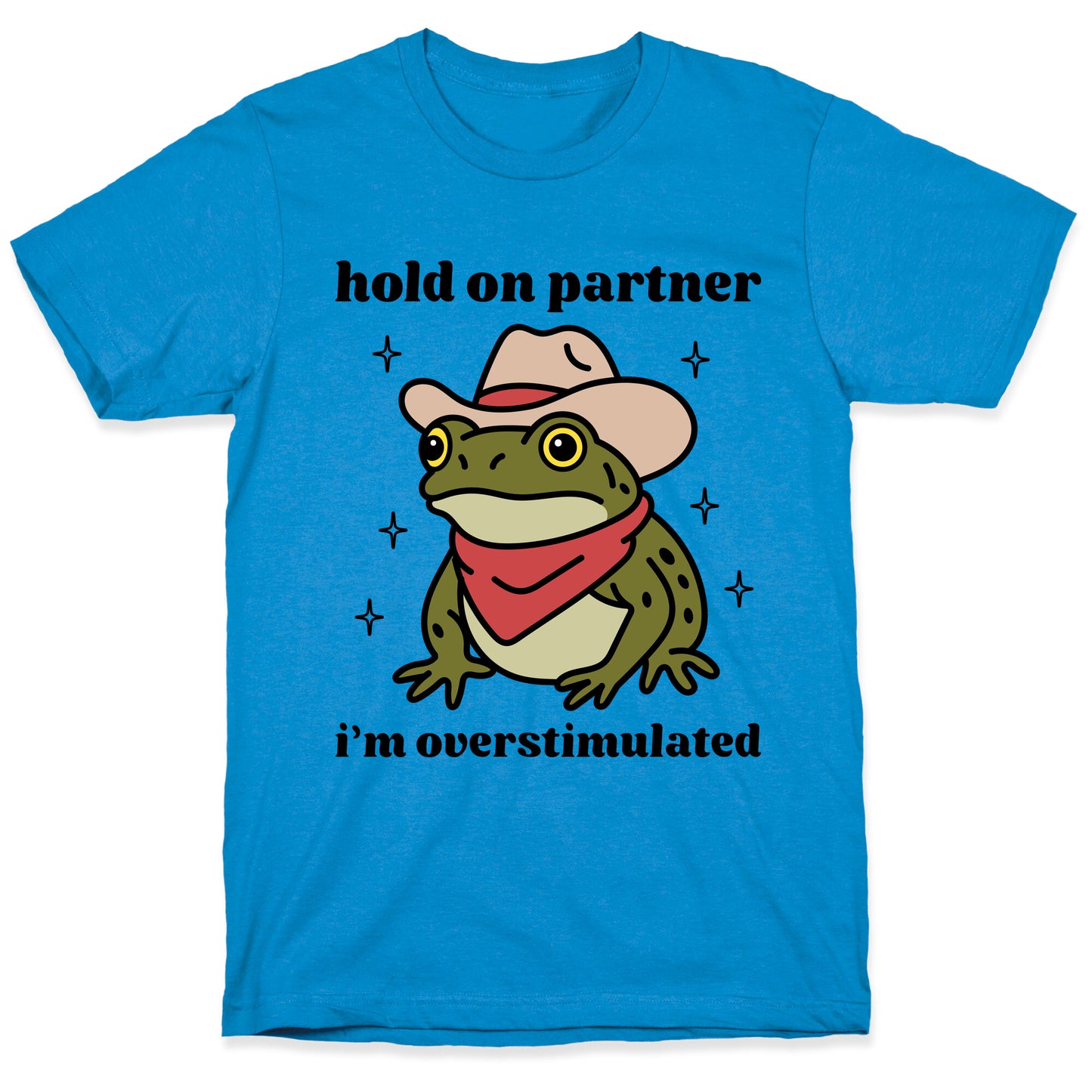 Hold on Partner, Im Overstimulated T-Shirt