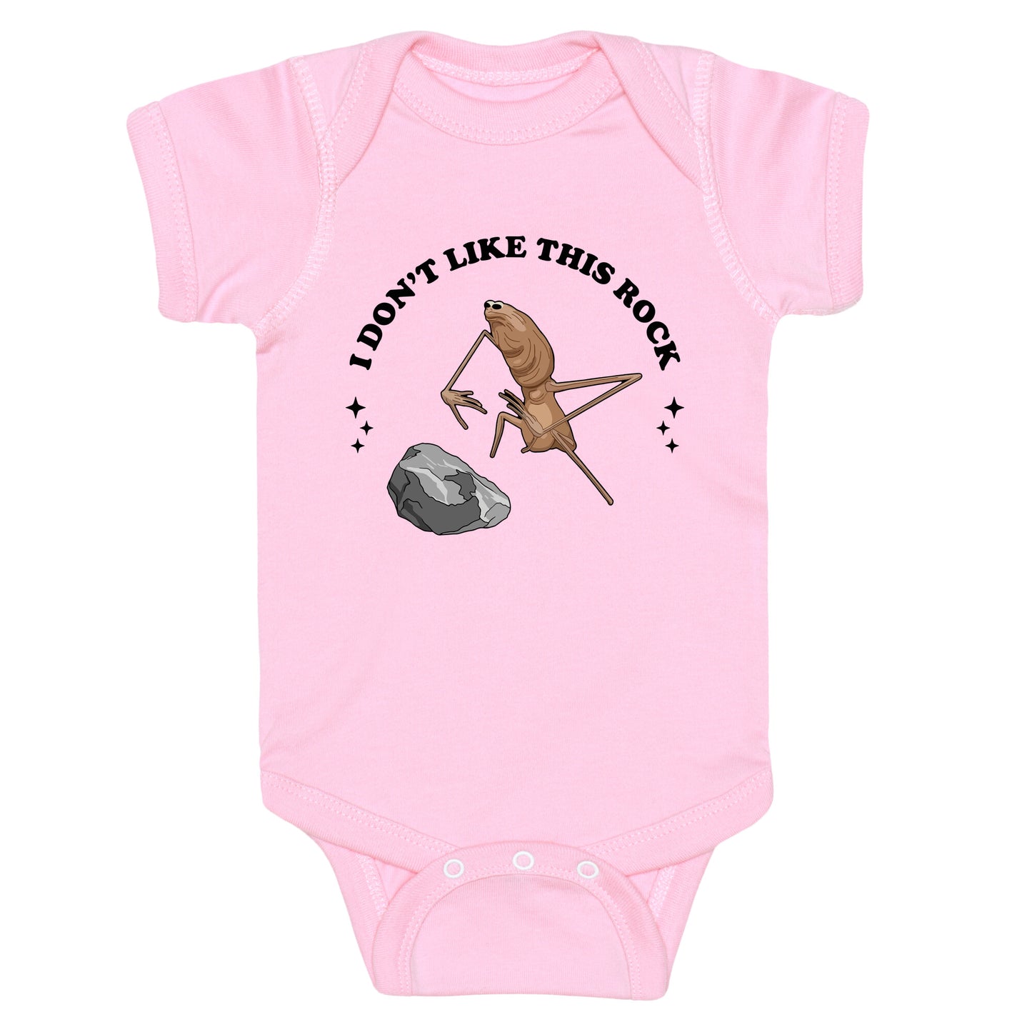 Marcus I Dont Like This Rock Baby One-Piece