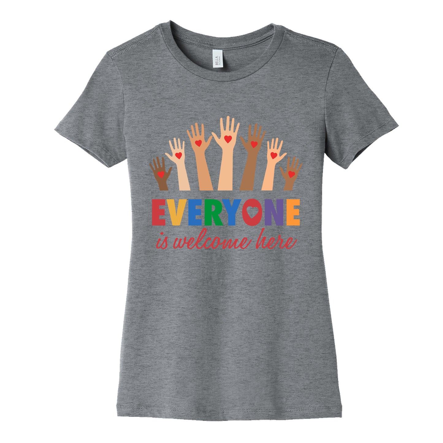Everyone is Welcome Womens Cotton Tee