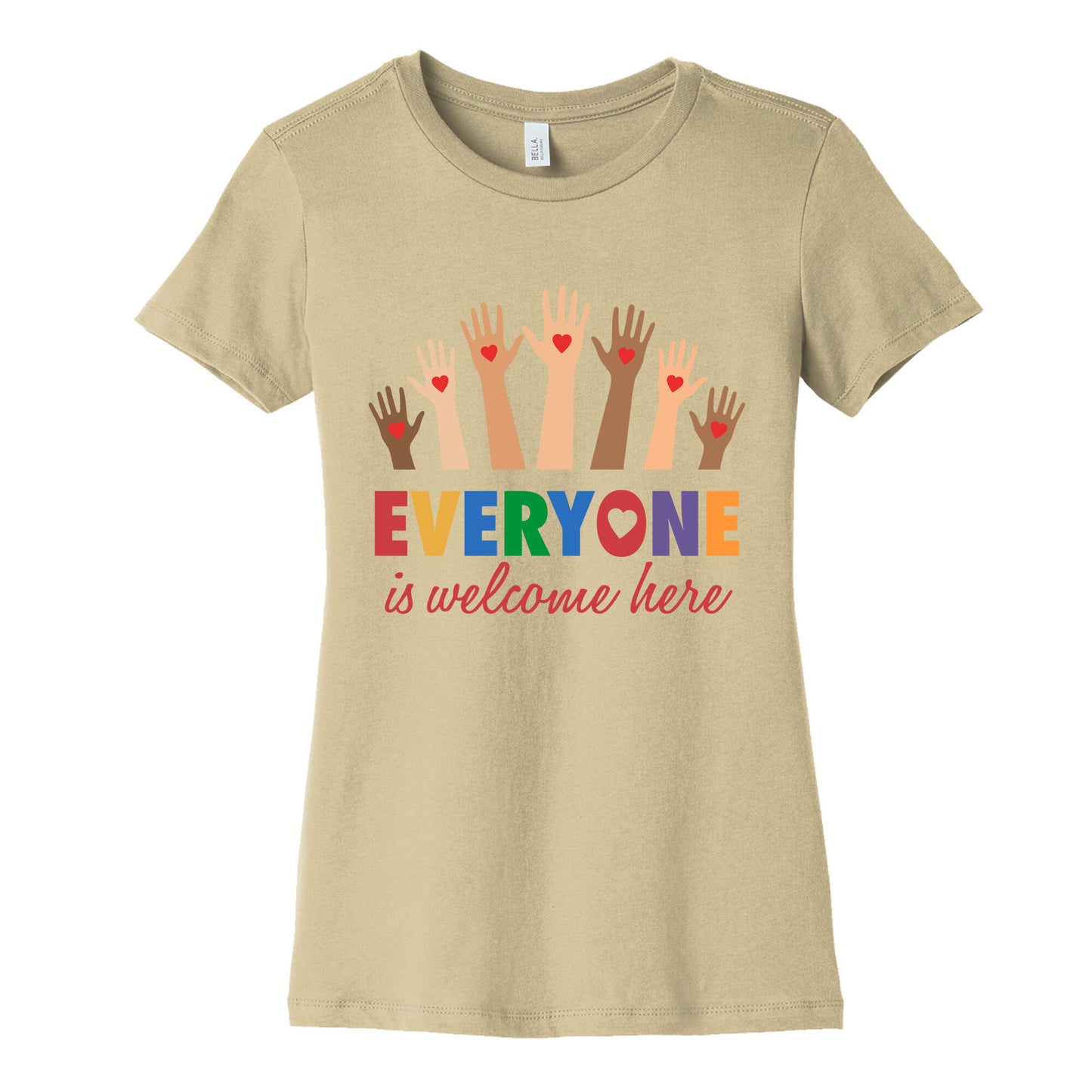 Everyone is Welcome Womens Cotton Tee