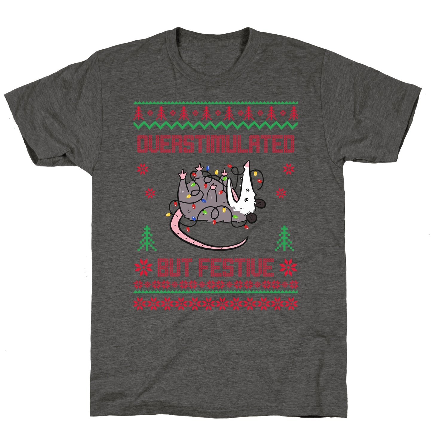 Overstimulated but Festive Unisex Triblend Tee