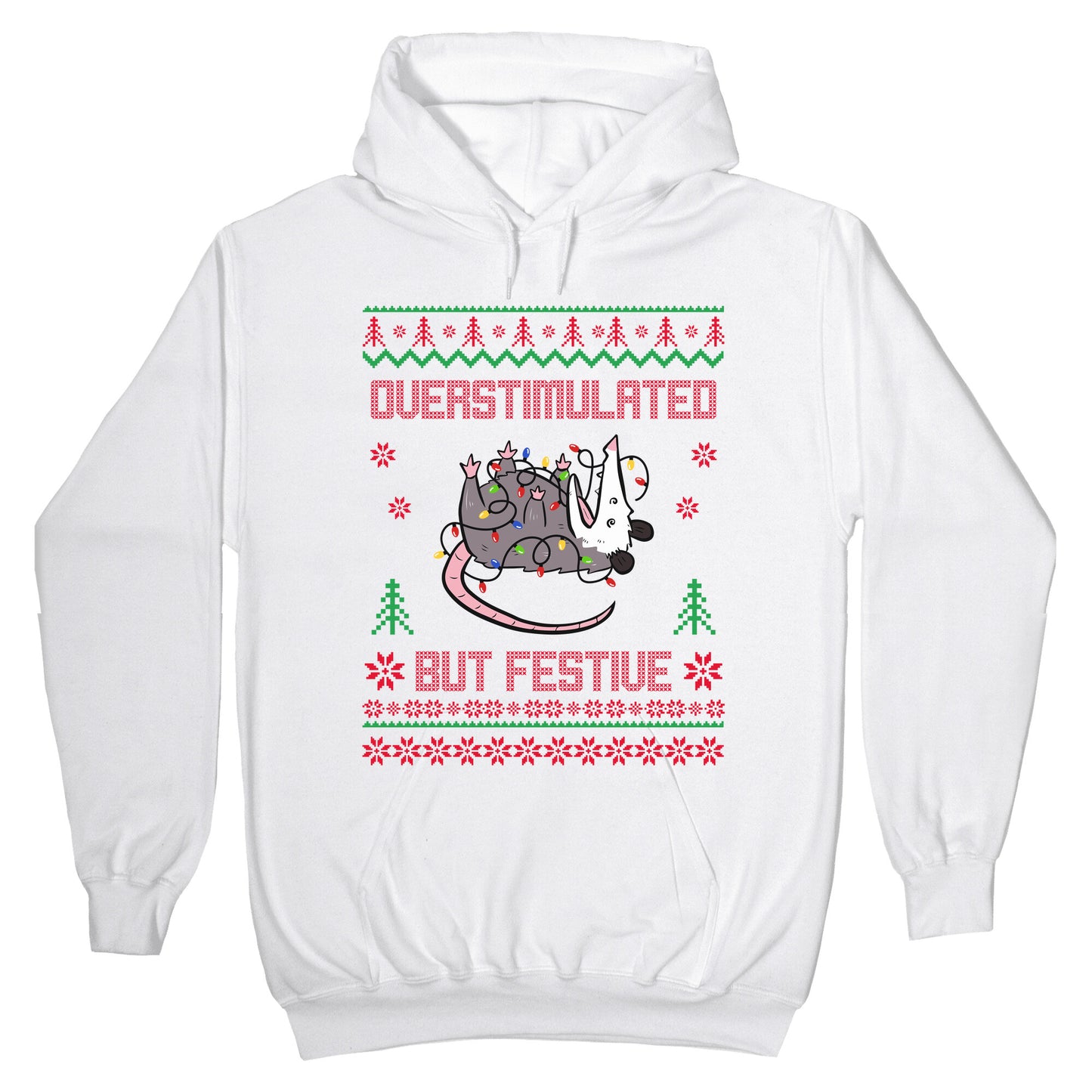 Overstimulated but Festive Hoodie