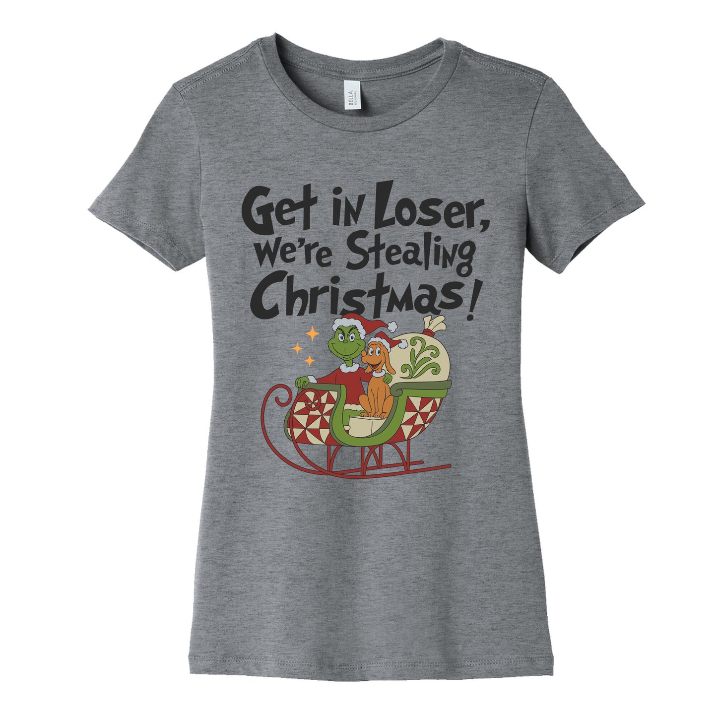 Stealing Christmas Womens Cotton Tee