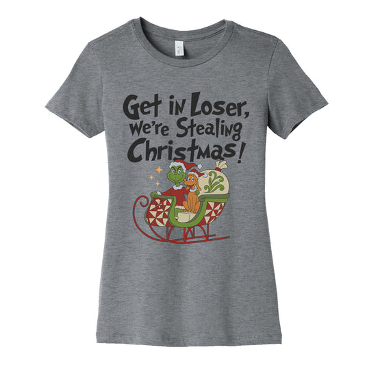 Stealing Christmas Womens Cotton Tee