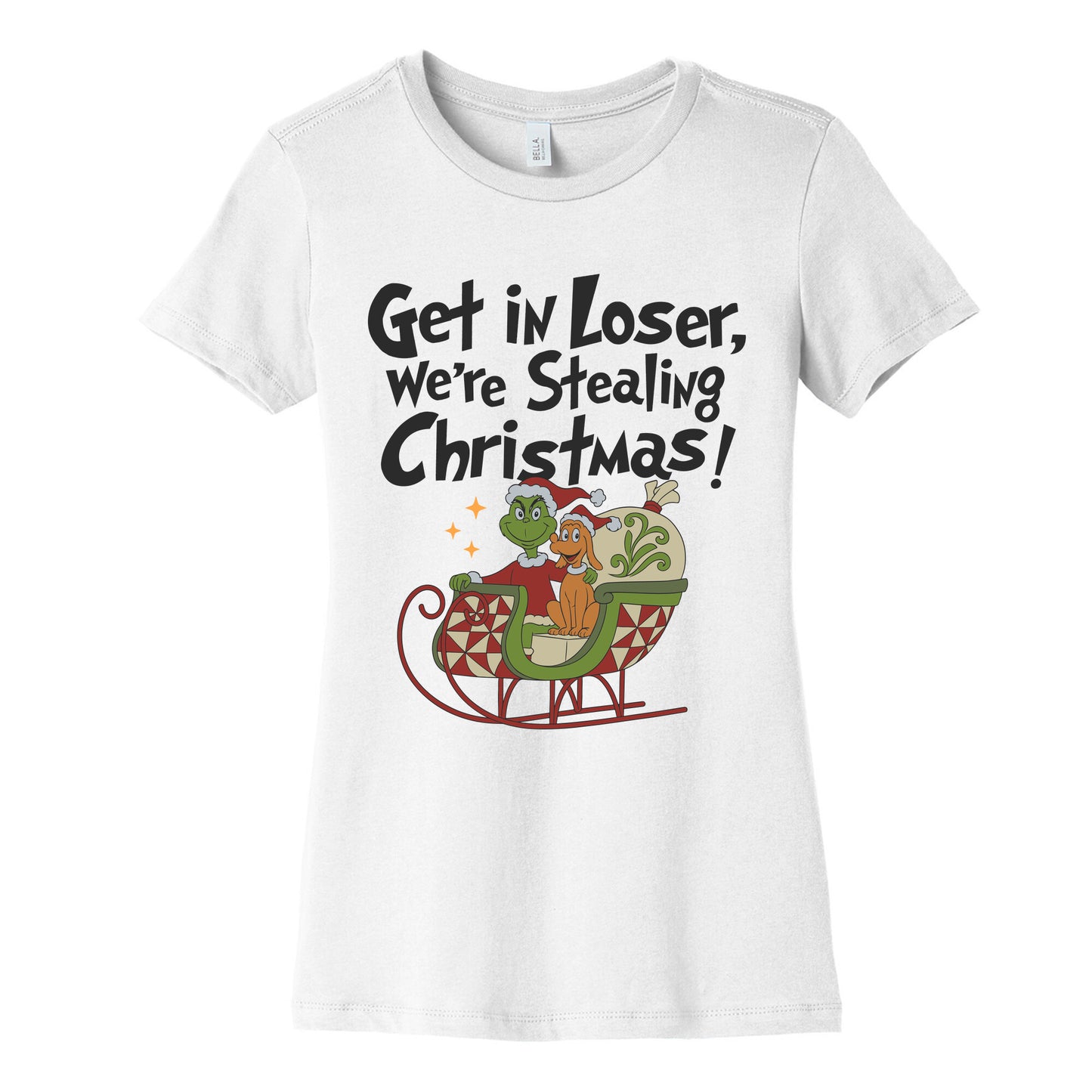 Stealing Christmas Womens Cotton Tee