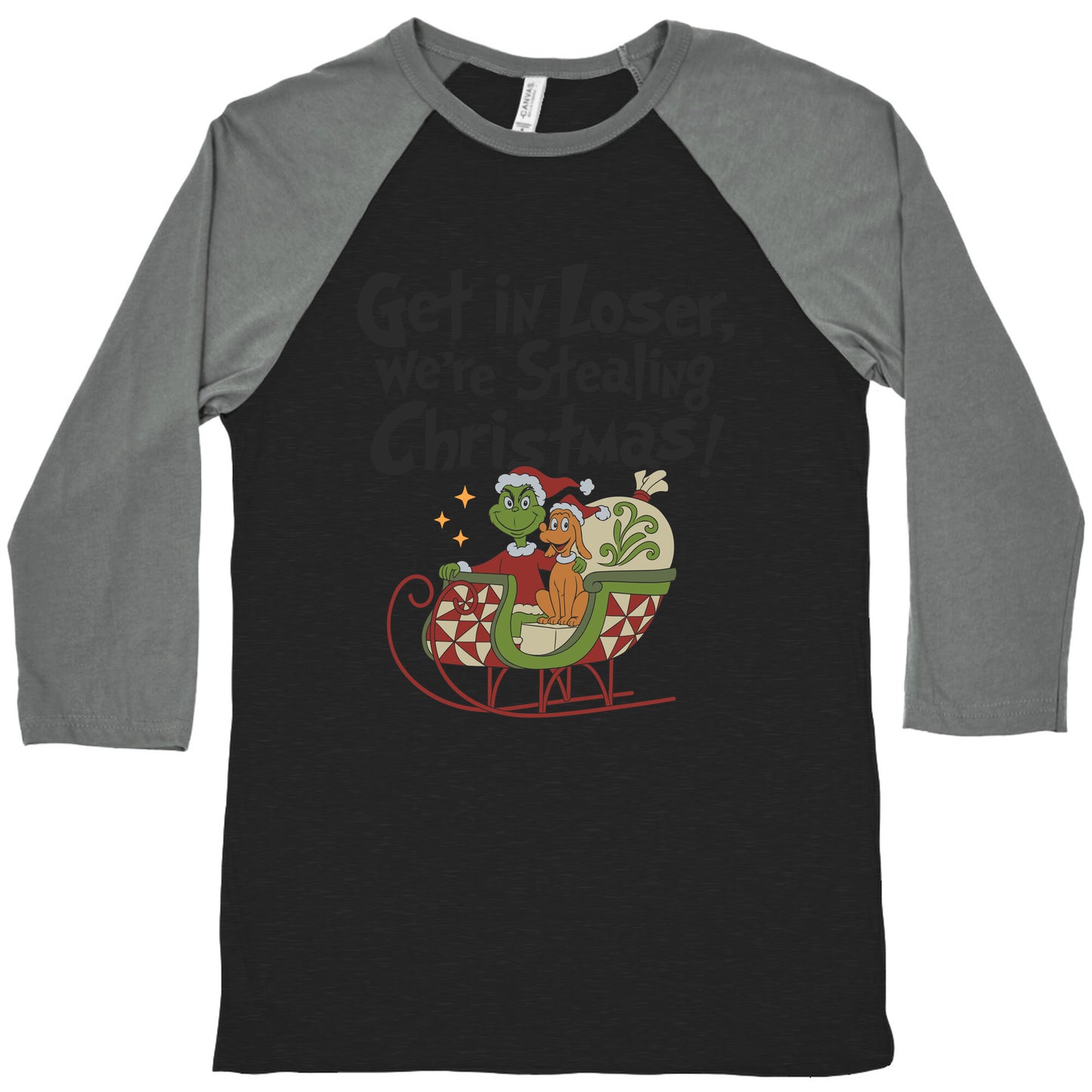 Stealing Christmas Baseball Tee