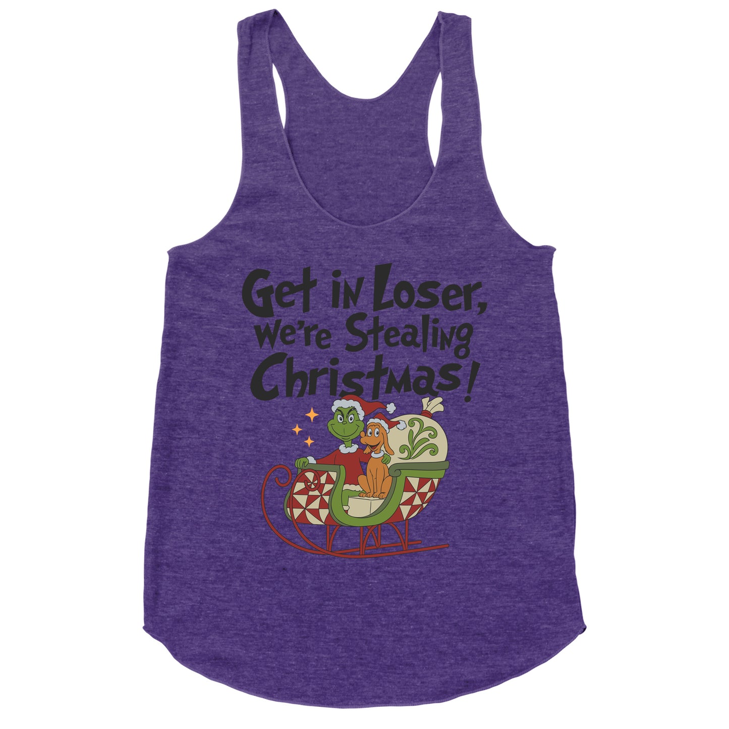 Stealing Christmas Racerback Tank