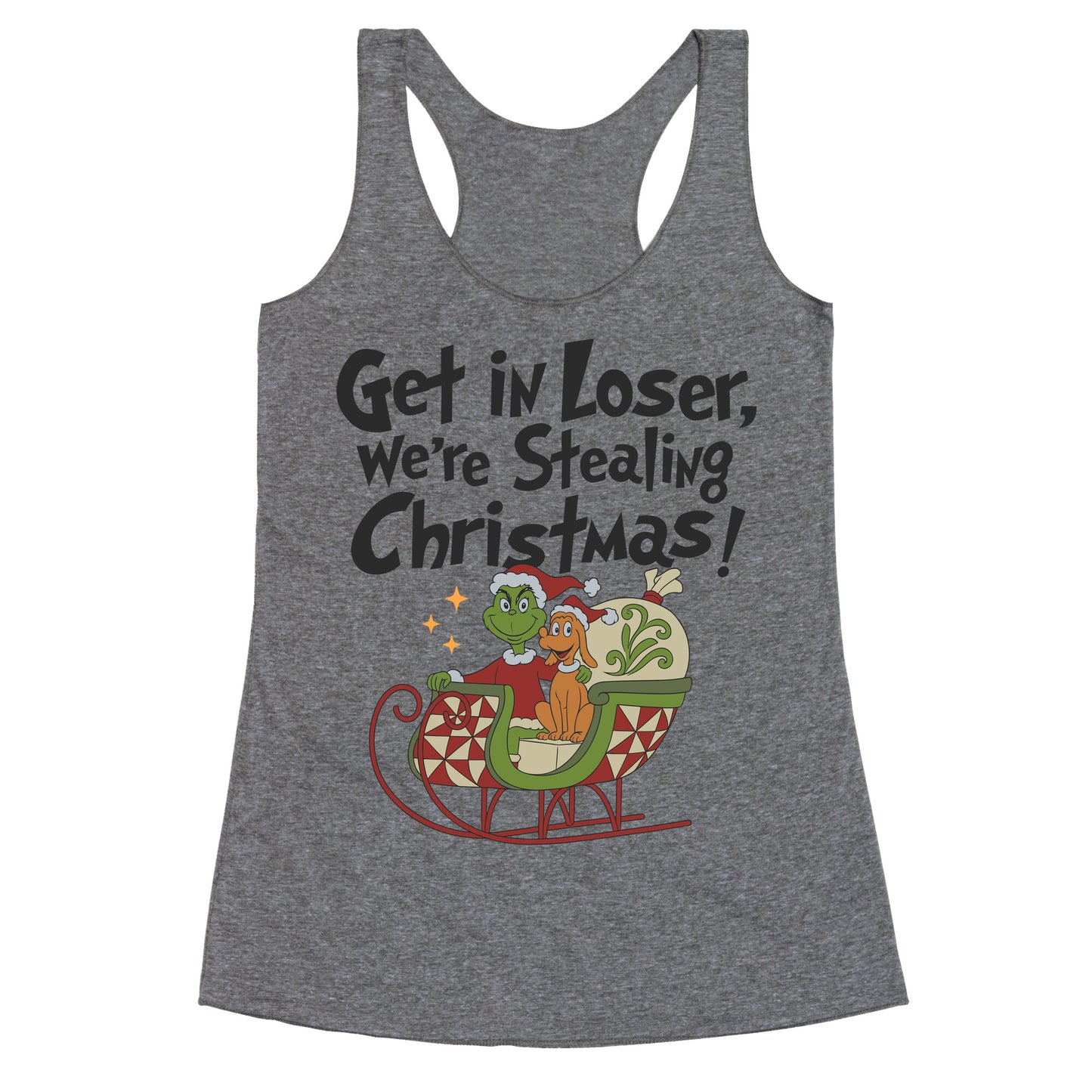 Stealing Christmas Racerback Tank