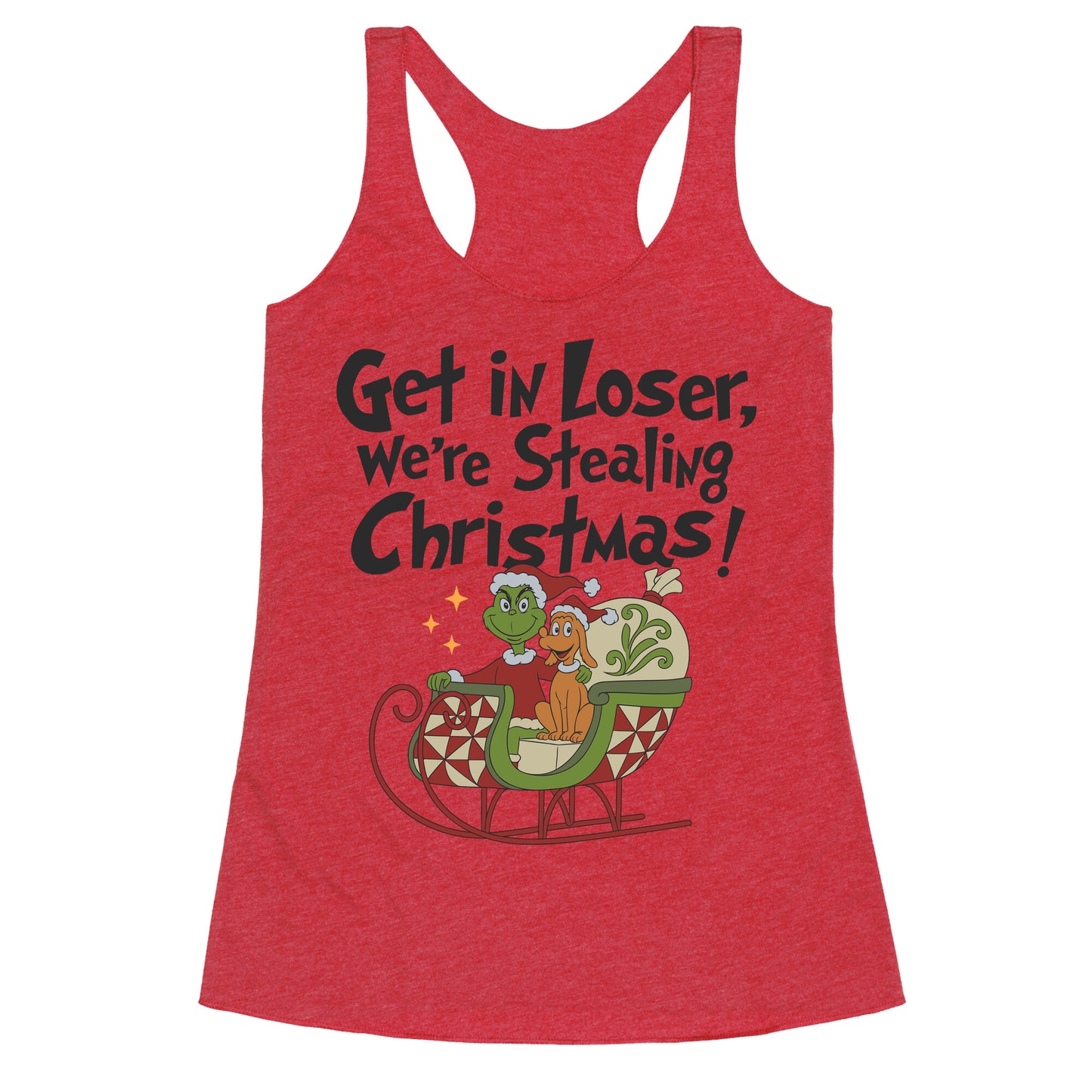 Stealing Christmas Racerback Tank