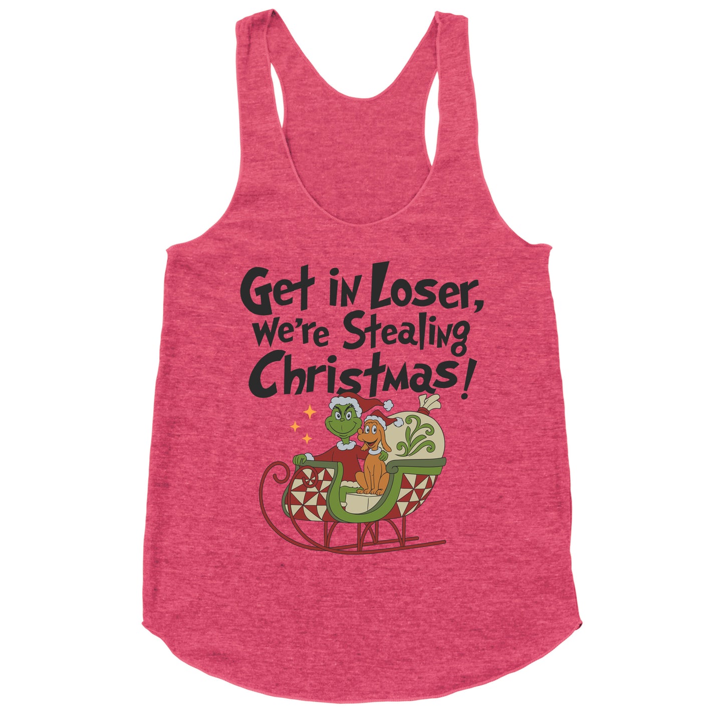 Stealing Christmas Racerback Tank
