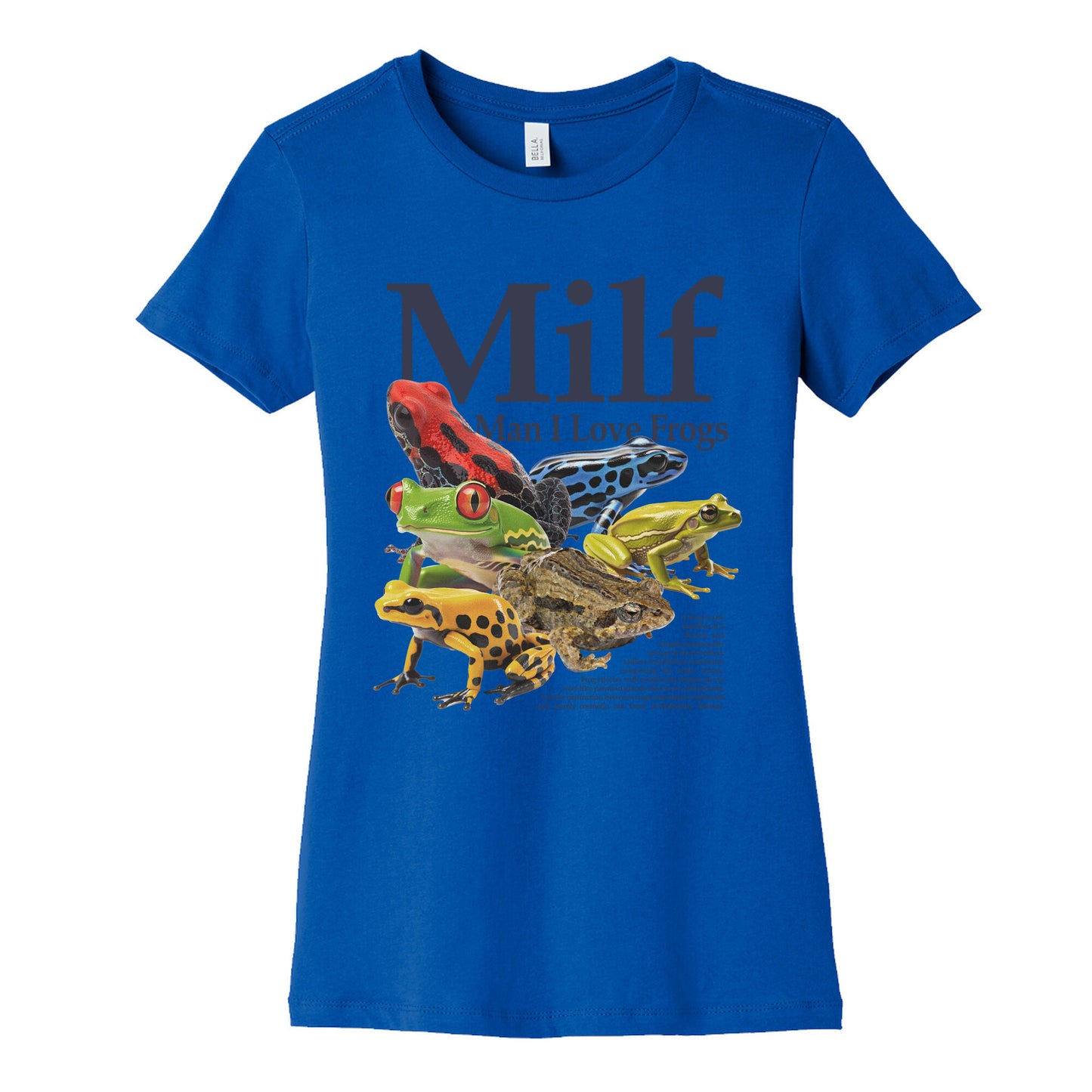 MILF  Man I Love Frogs Womens Cotton Tee