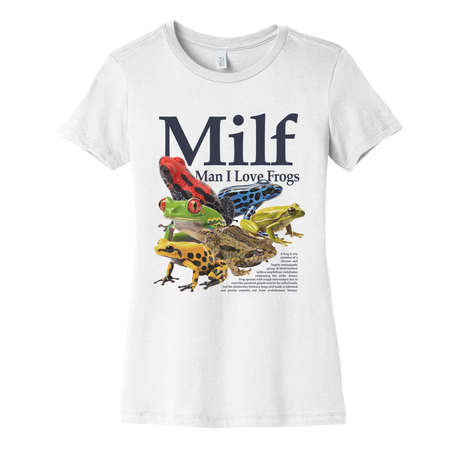 MILF  Man I Love Frogs Womens Cotton Tee