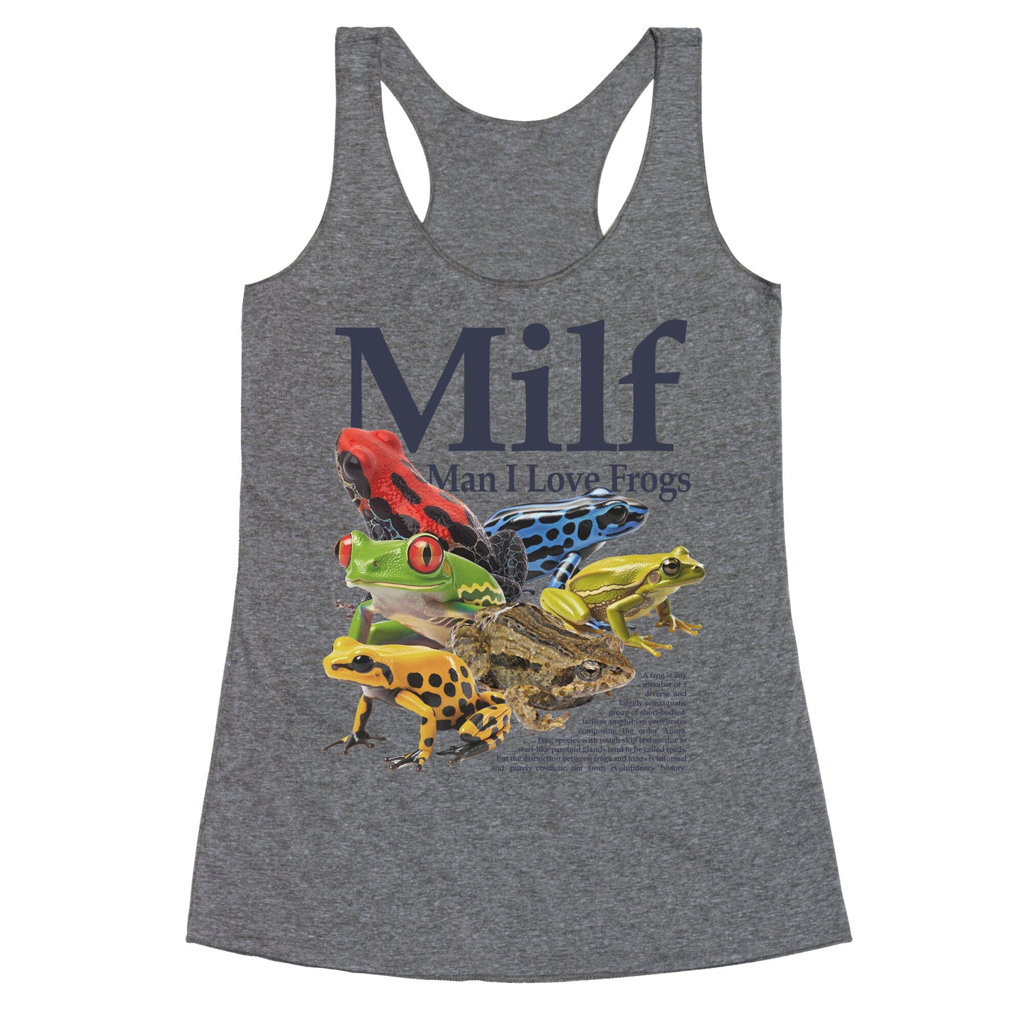 MILF  Man I Love Frogs Racerback Tank