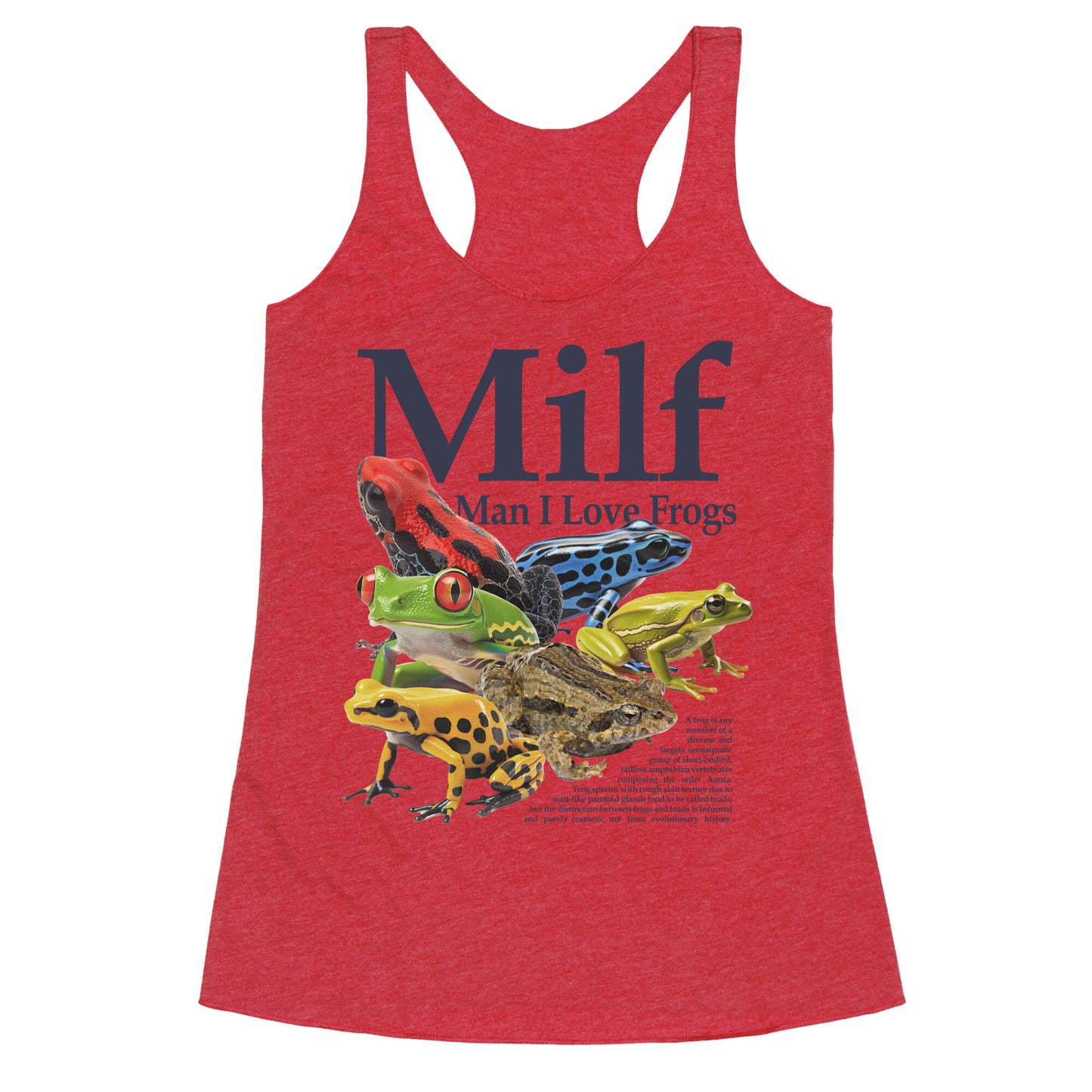 MILF  Man I Love Frogs Racerback Tank