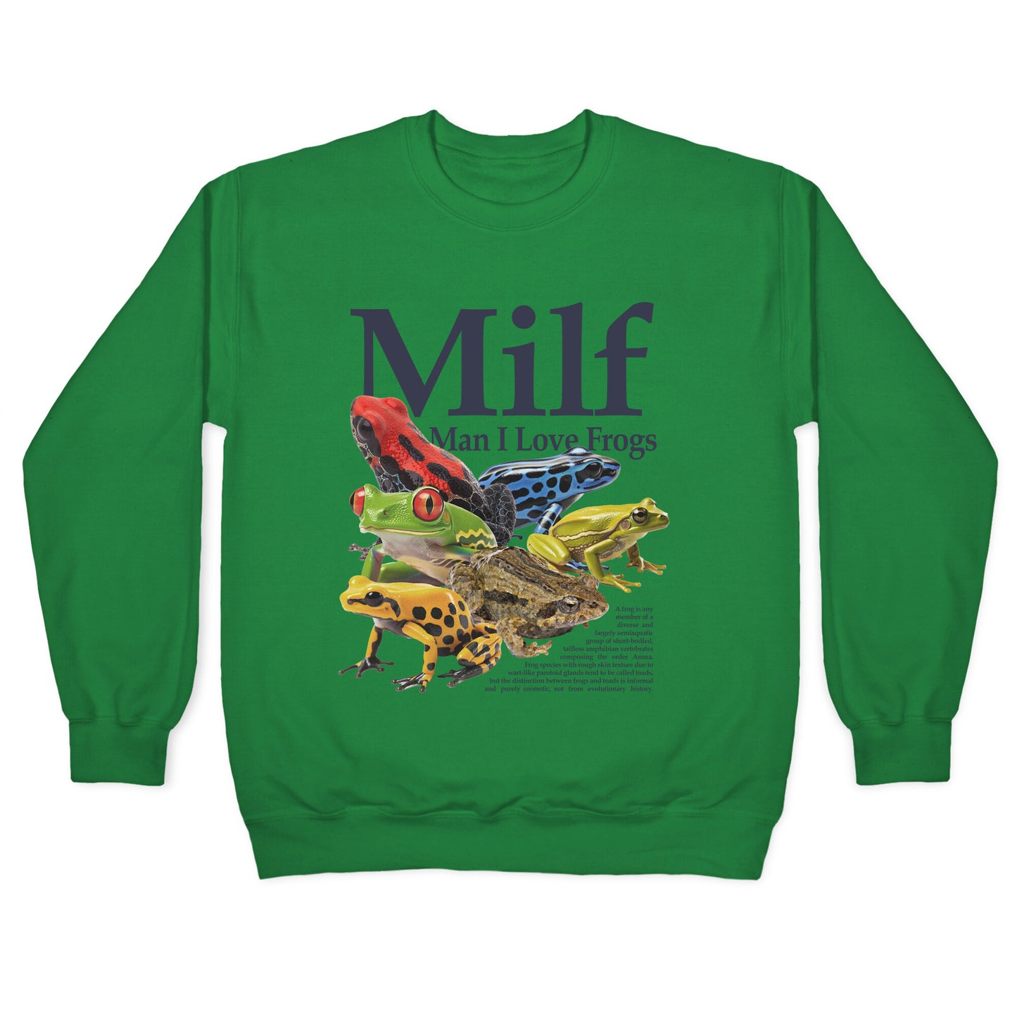 MILF  Man I Love Frogs Crewneck Sweatshirt