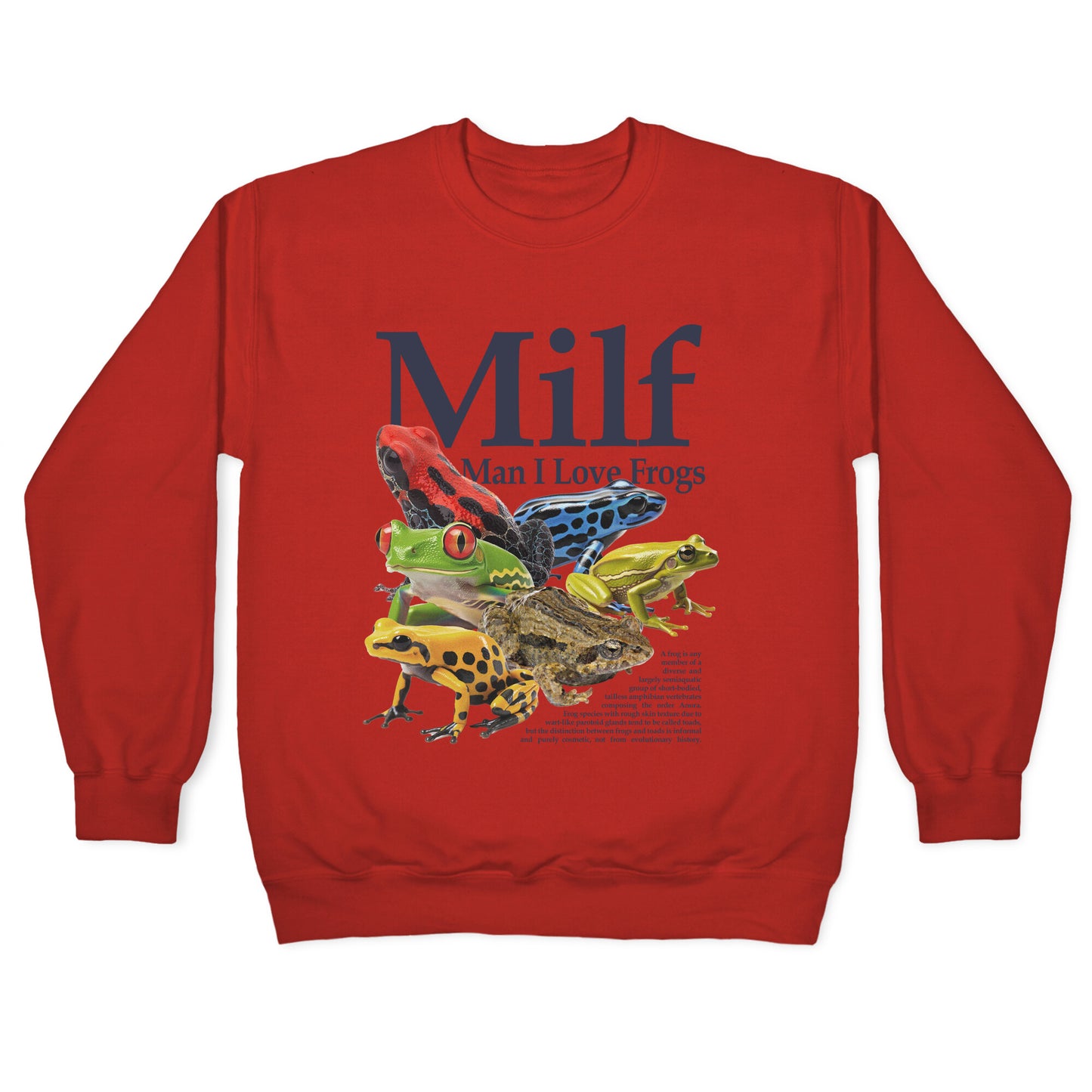 MILF  Man I Love Frogs Crewneck Sweatshirt