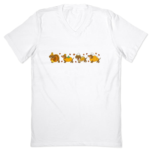 Turkey Dog Shirt V-Neck