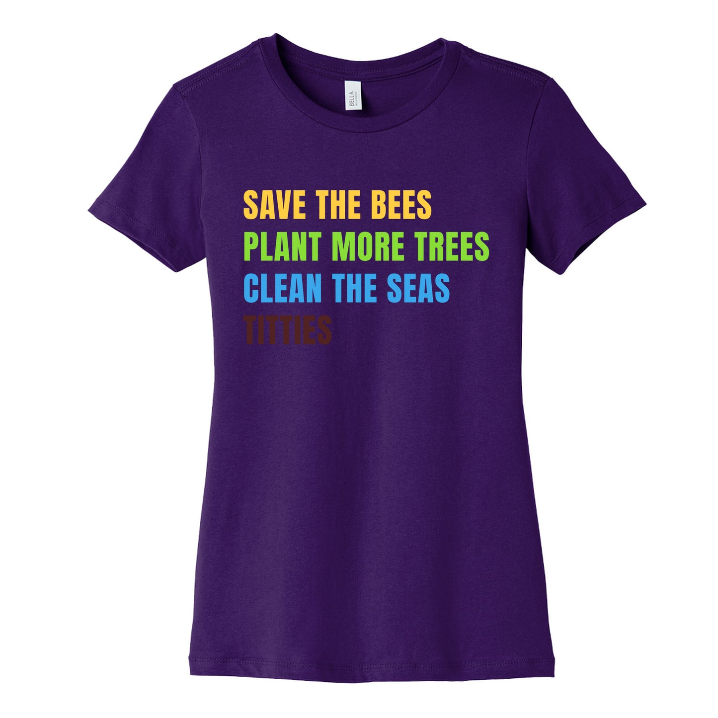 Save The Bees Womens Cotton Tee