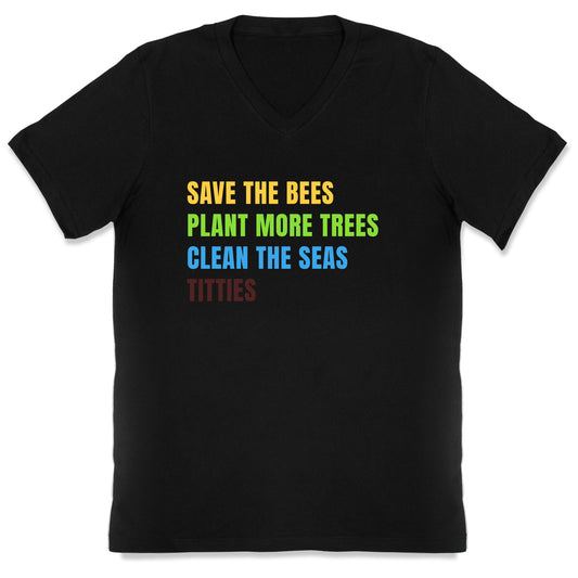 Save The Bees V-Neck