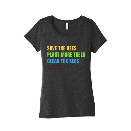 Save The Bees Womens Triblend Tee
