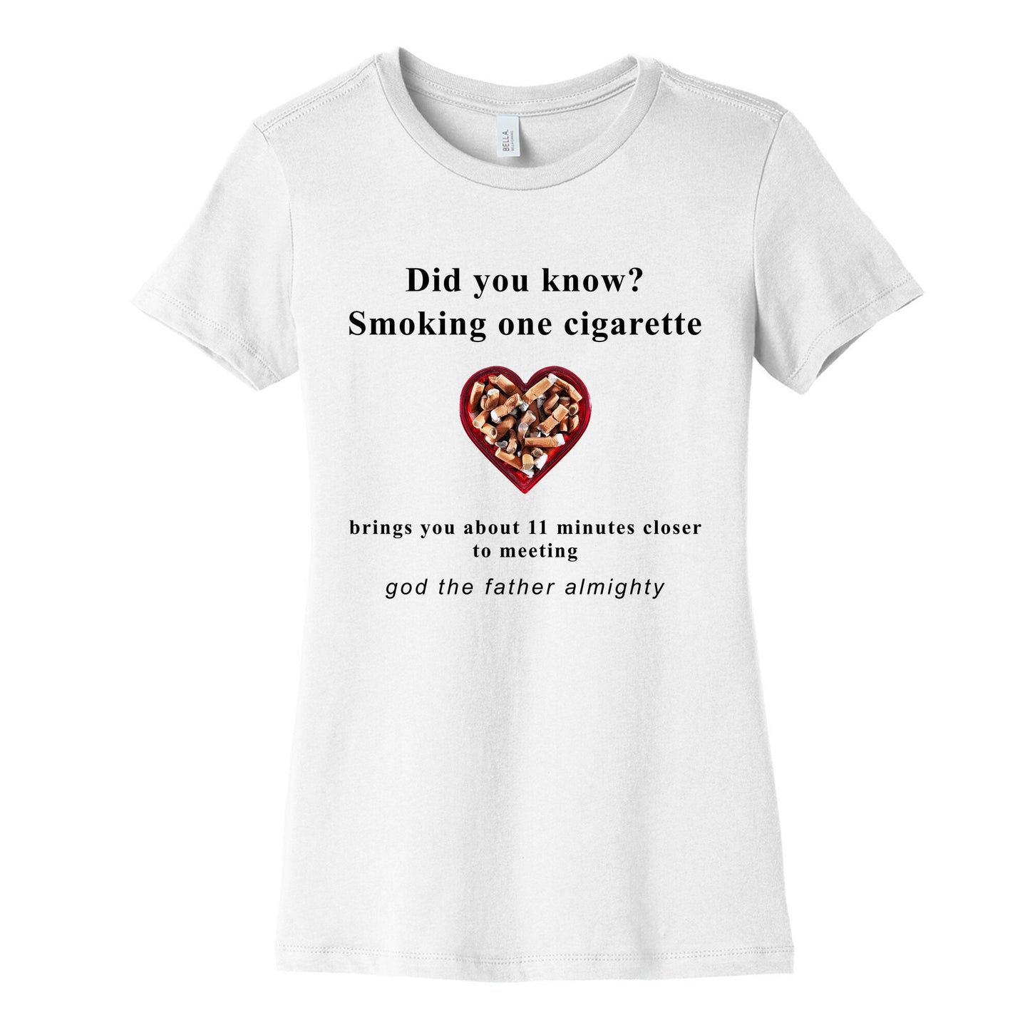 Smoking Cigs Womens Cotton Tee
