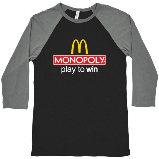 McDonalds Monopoly Baseball Tee