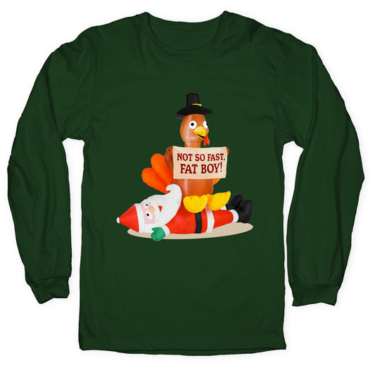 Santa Versus Turkey Longsleeve Tee