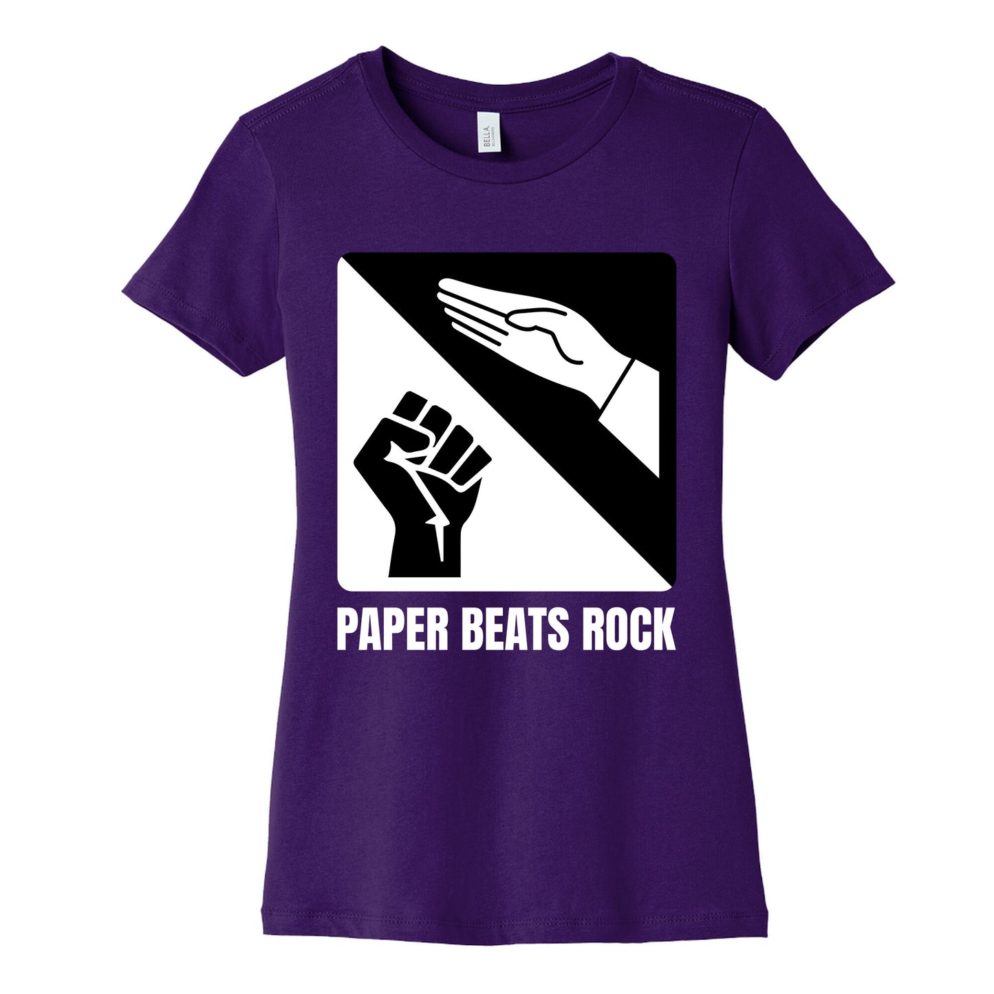 Paper Beats Rock Womens Cotton Tee
