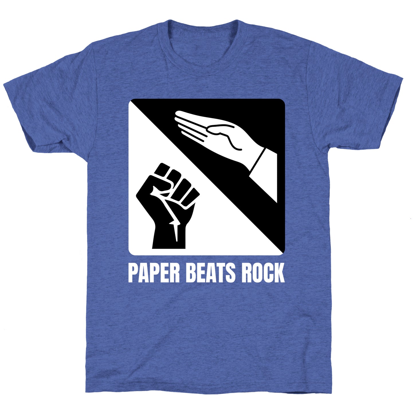 Paper Beats Rock Unisex Triblend Tee