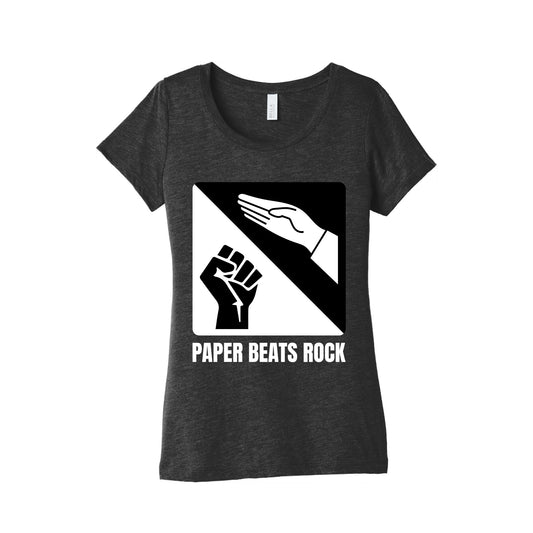 Paper Beats Rock Womens Triblend Tee