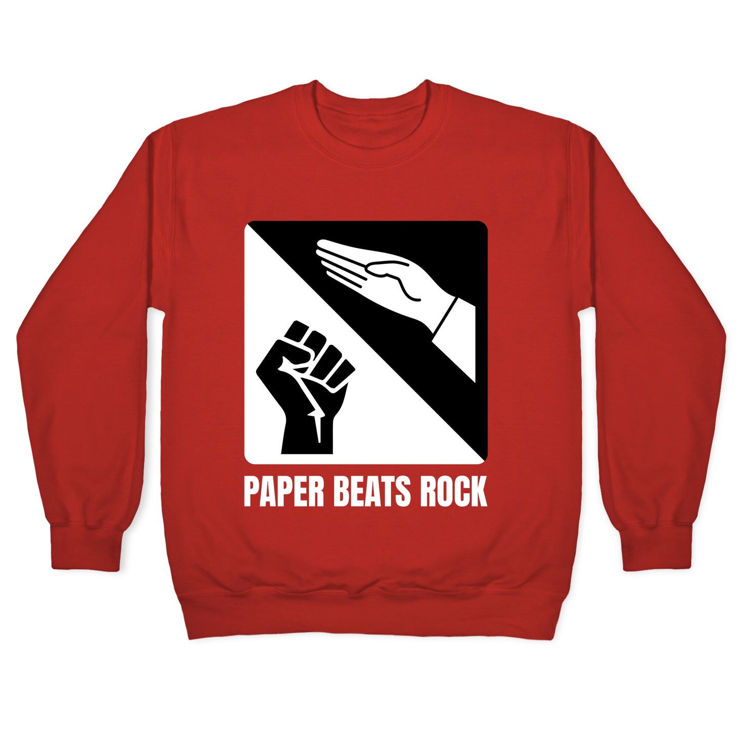 Paper Beats Rock Crewneck Sweatshirt