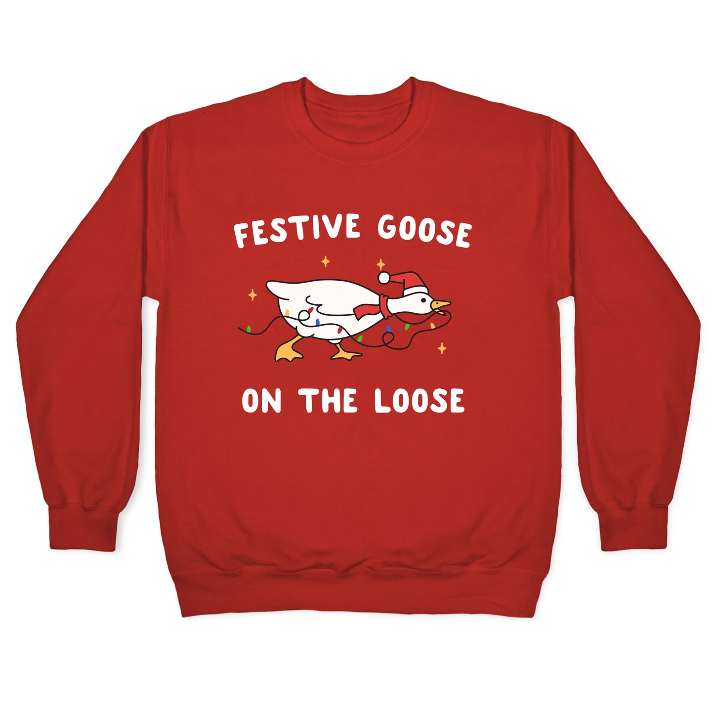 Festive Goose Crewneck Sweatshirt