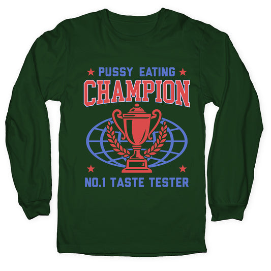 Eating \#1 Champion Longsleeve Tee