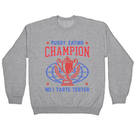 Eating \#1 Champion Crewneck Sweatshirt