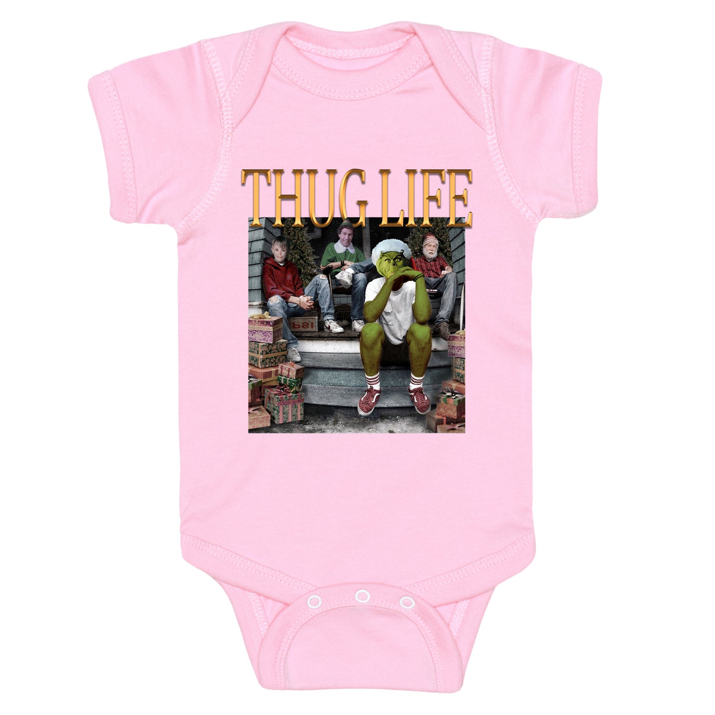 Christmas Thug Life Baby One-Piece