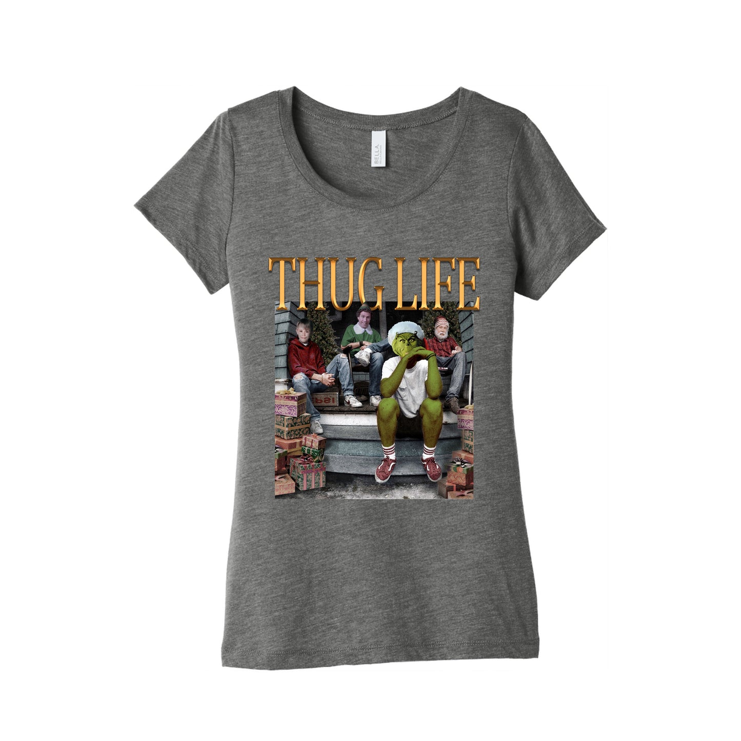 Christmas Thug Life Womens Triblend Tee