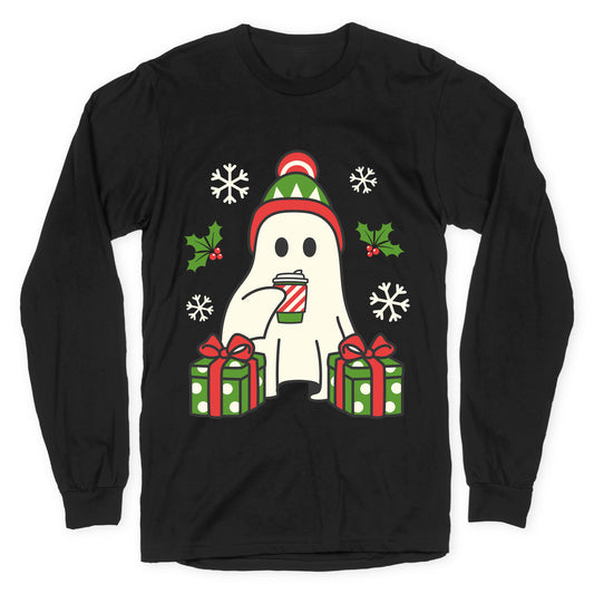 Christmas Ghost Longsleeve Tee