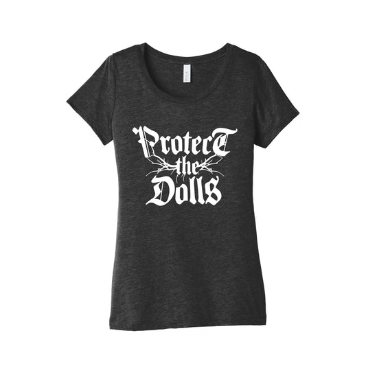 Protect the Dolls Graphic Tee Womens Triblend Tee