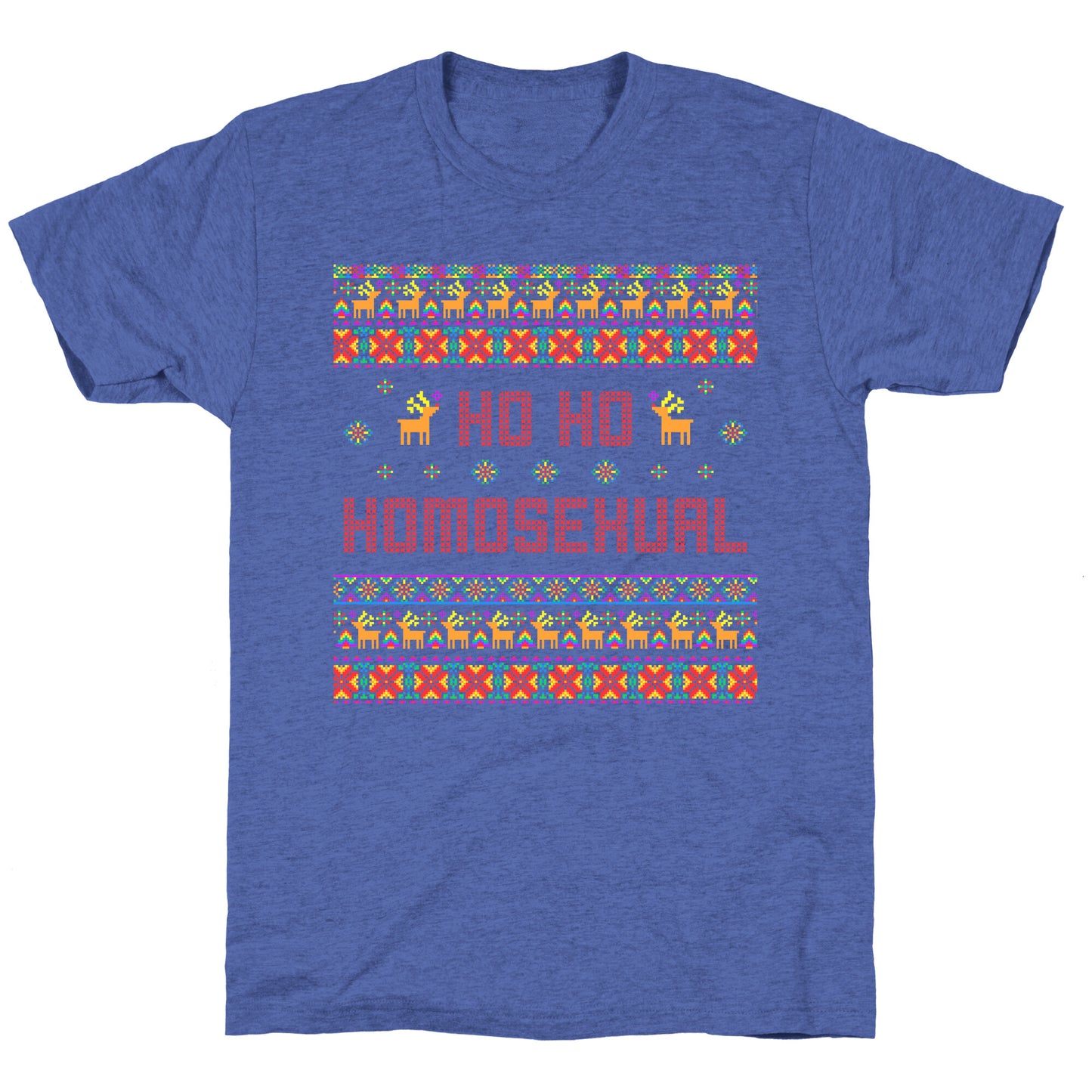 Ho Ho Ho Homosexual Unisex Triblend Tee