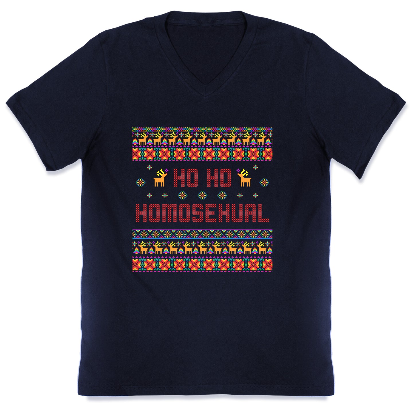 Ho Ho Ho Homosexual V-Neck