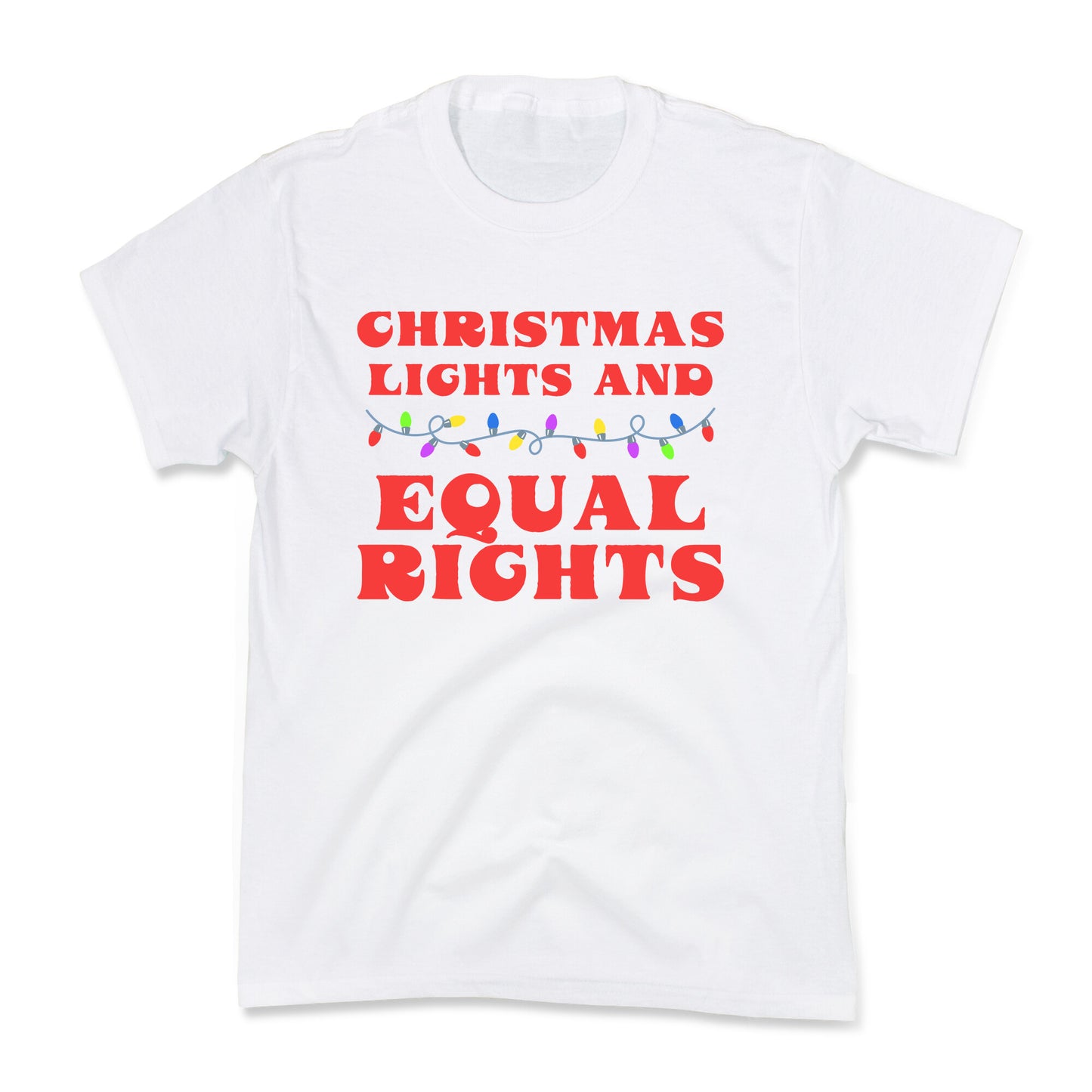 Christmas Lights and Equal Rights Kids Tee