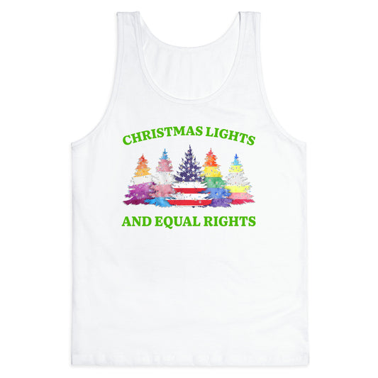 Christmas Lights and Equal Rights Shirt Tank Top