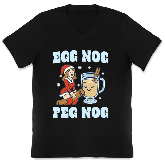Egg Nog Peg Nog V-Neck